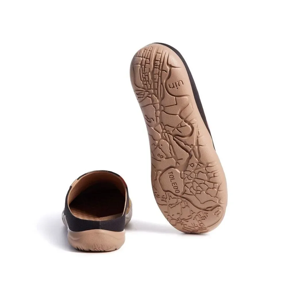 UIN Men's Mules Comfort Shoes Casual  slippers (Music Angel and the Cat 1)